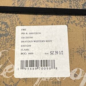 Free People Flame Red Western Boots